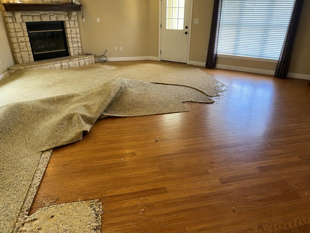Carpet Removal & Hardwood Prep